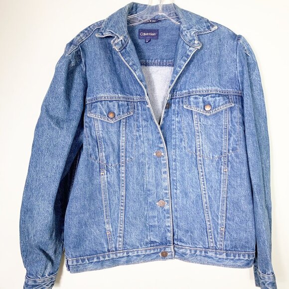 Calvin Klein Denim Jean Jacket Size MedIum 1980s 1990s - Picture 6 of 12